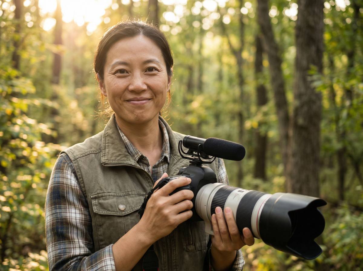 网红主播首席摄影师张晓雯 - 野生动物微距摄影专家
